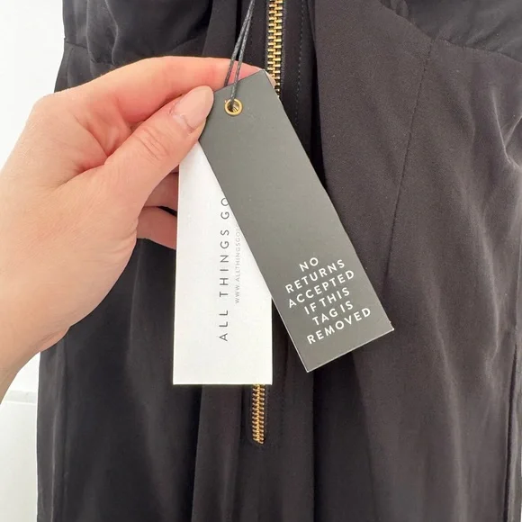 All Things Golden Elegant Black Strapless Dress; Small - Picture 9 of 9